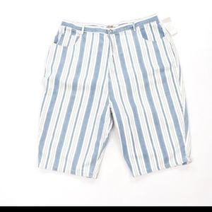 80s stefano striped hiphop denim shorts